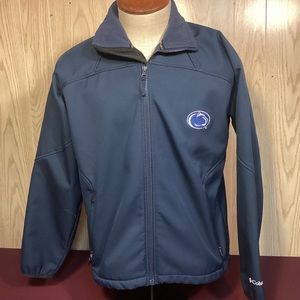 Penn State Nittany Lions mens jacket medium Columbia soft shell fleece lined